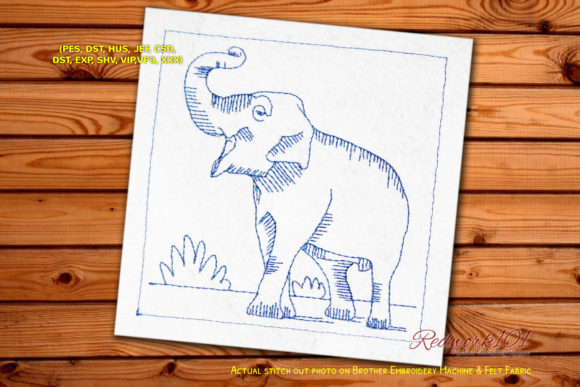 Asian Elephant Raising His Trunk