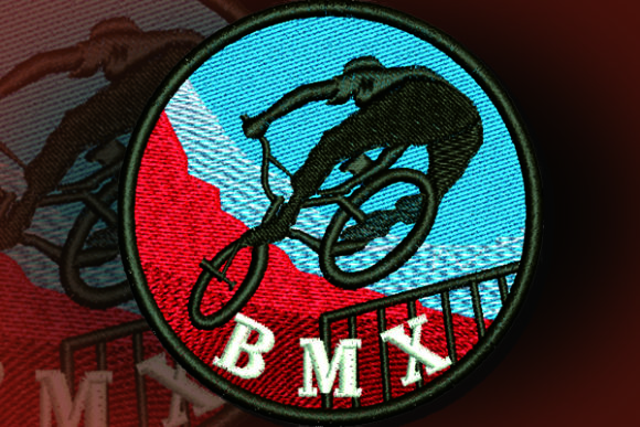 BMX Patch: A Versatile Embroidery Design