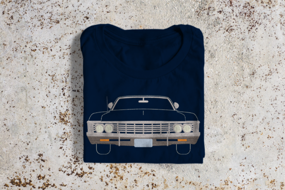 Classic Muscle Car Embroidery