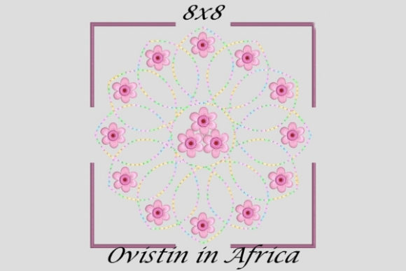 Cute Twirly Quilt Block and Flower
