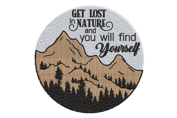 Mountains Trees and a Wise Quote