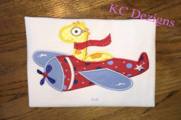 Safari Pilot Giraffe Applique