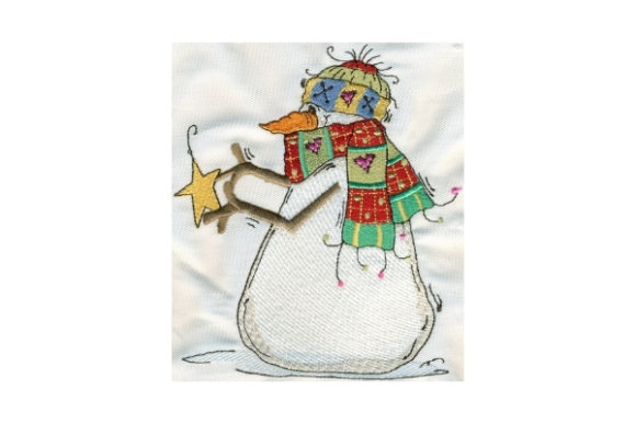 Sassy Whimsy Star Snowman