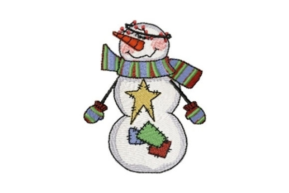 Snowman Twinkle: A Holiday Embroidery Gem